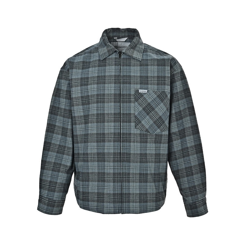 Exclusive Balenciaga Cotton Shirt with Glass-Fiber Trim — XS — Front View