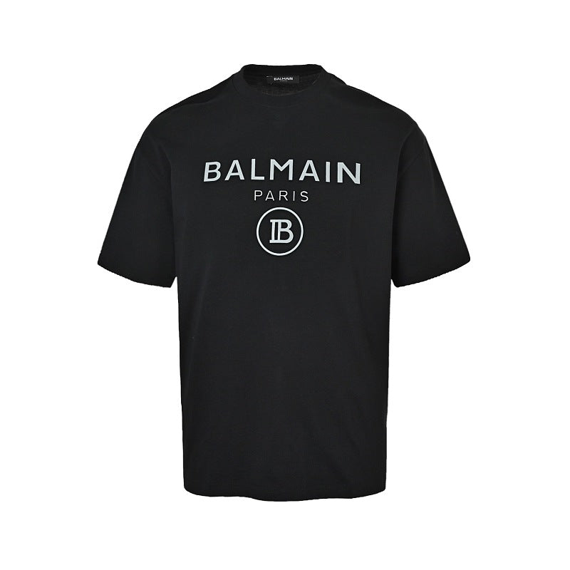 Exclusive Balenciaga T-Shirt - Classic Cotton Crewneck Tee, Black or White — White — Size XS — Front View