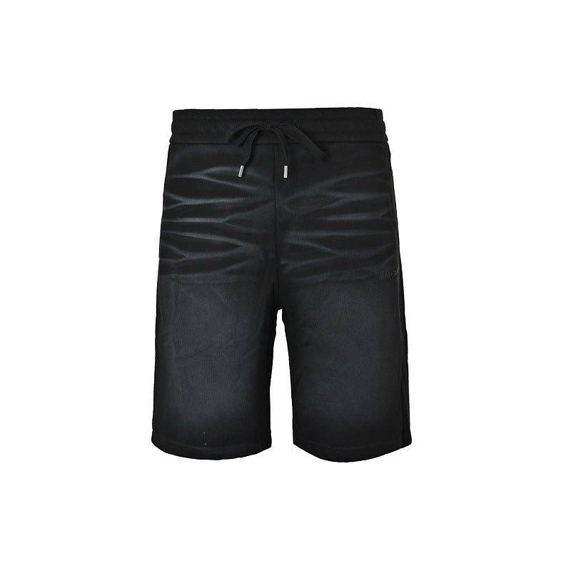 Exclusive Balenciaga Glass-Trim Cotton Pants — S — Front View