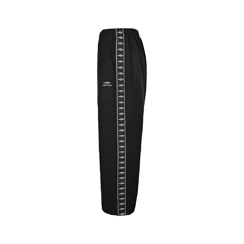 Exclusive Balenciaga Cotton Pants with Glass Fibre Trim — S — Front View
