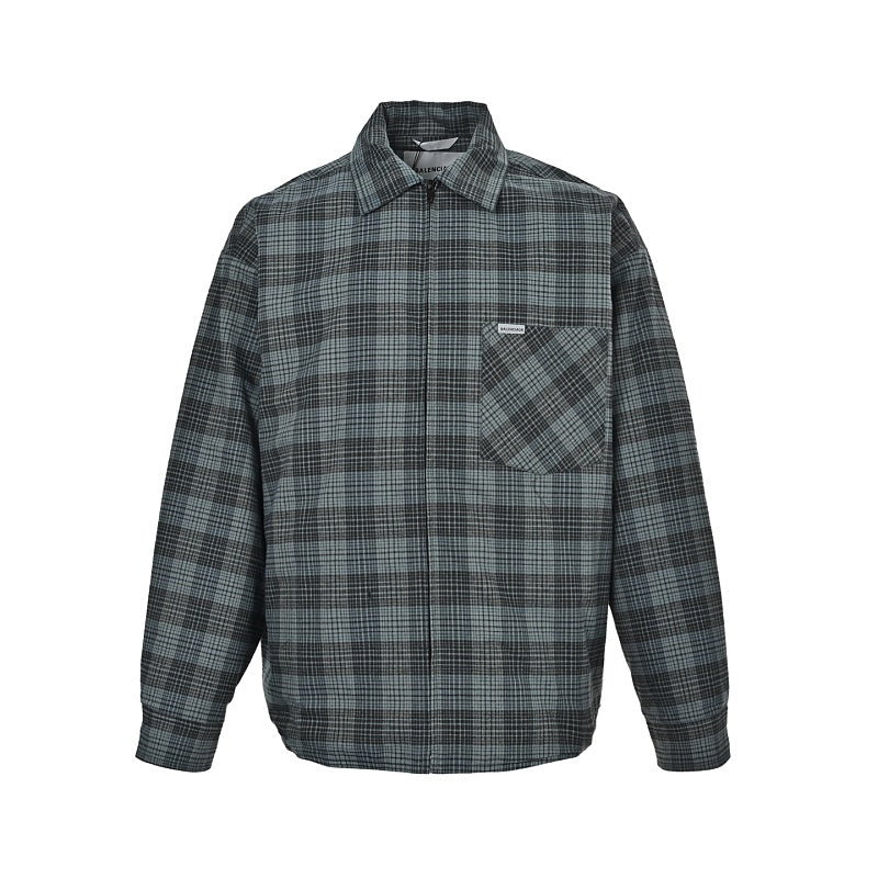 Exclusive Balenciaga Glass-Fibre Trim Cotton Shirt — XS — Front View