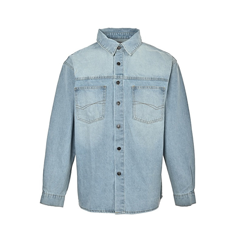 Exclusive Balenciaga Cotton Shirt - Glass Fibre Trim Button-Up — 1 — Front View