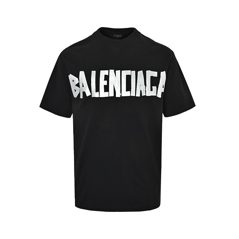 Exclusive Balenciaga Cotton T-Shirt with Glass-Fibre Trim — XS — Front View