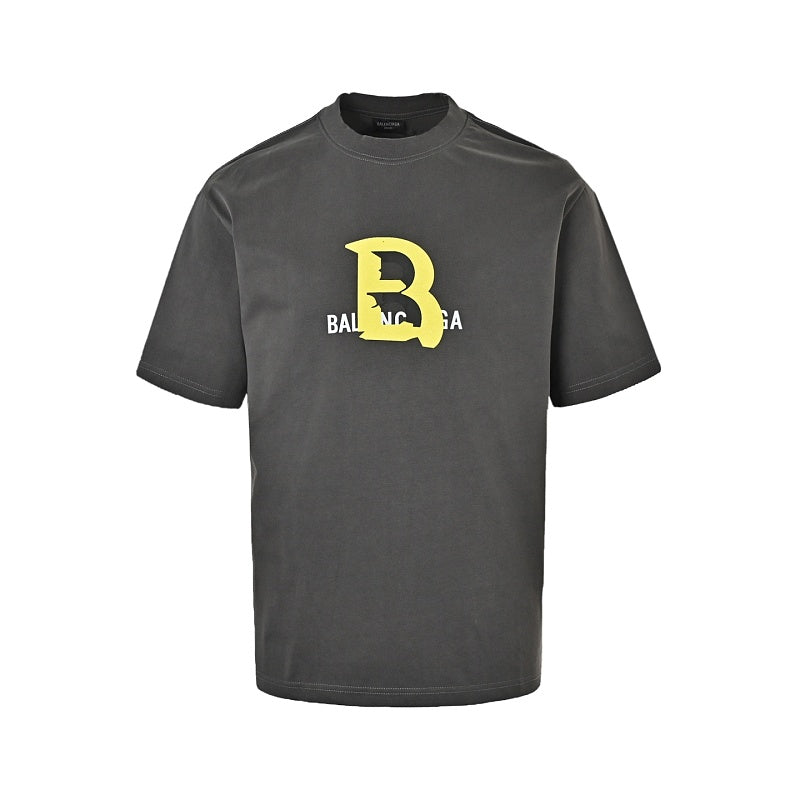Exclusive Balenciaga T-Shirt – Relaxed Fit 100% Cotton Crewneck Tee — XS — Front View