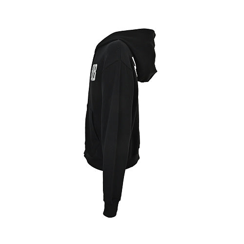 Exclusive Balenciaga Print Couples Cotton Hoodie — XS — Side View