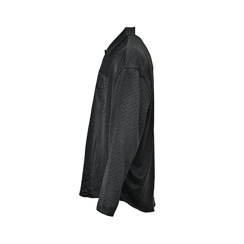 Exclusive Balenciaga Cotton Shirt with Glass-Fiber Trim — S — Side View