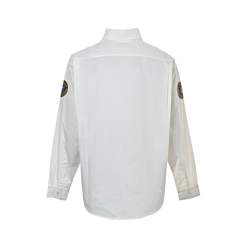 Exclusive Balenciaga Embellished Cotton Shirt — 36 — Back View