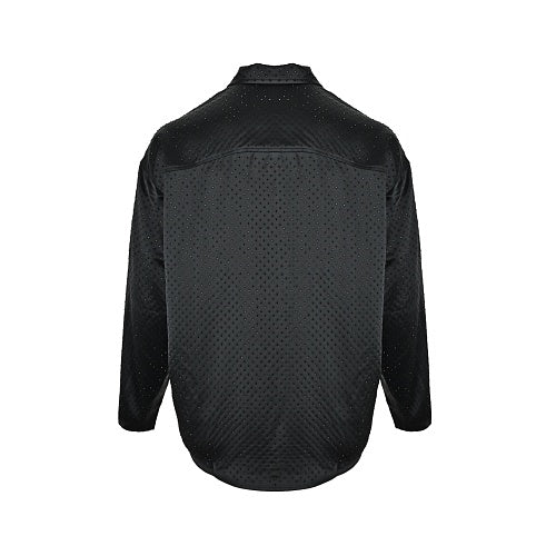 Exclusive Balenciaga Cotton Shirt with Glass-Fiber Trim — S — Back View