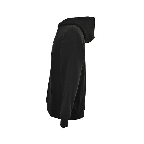Exclusive Balenciaga Graphic Print Cotton Hoodie — Black — Size S — Back View
