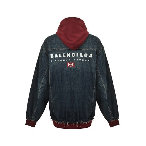 Exclusive Balenciaga 2026SS Plaid Cotton Business Jacket — S — Back View