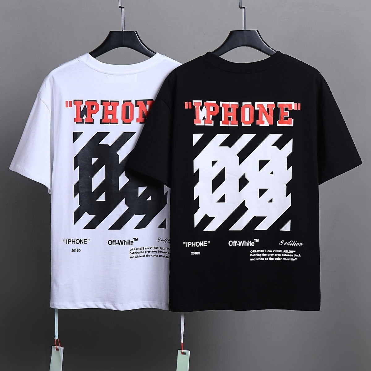 Exclusive OFF-White Arrow logo print T-shirt#80 — White — Size S — Side View