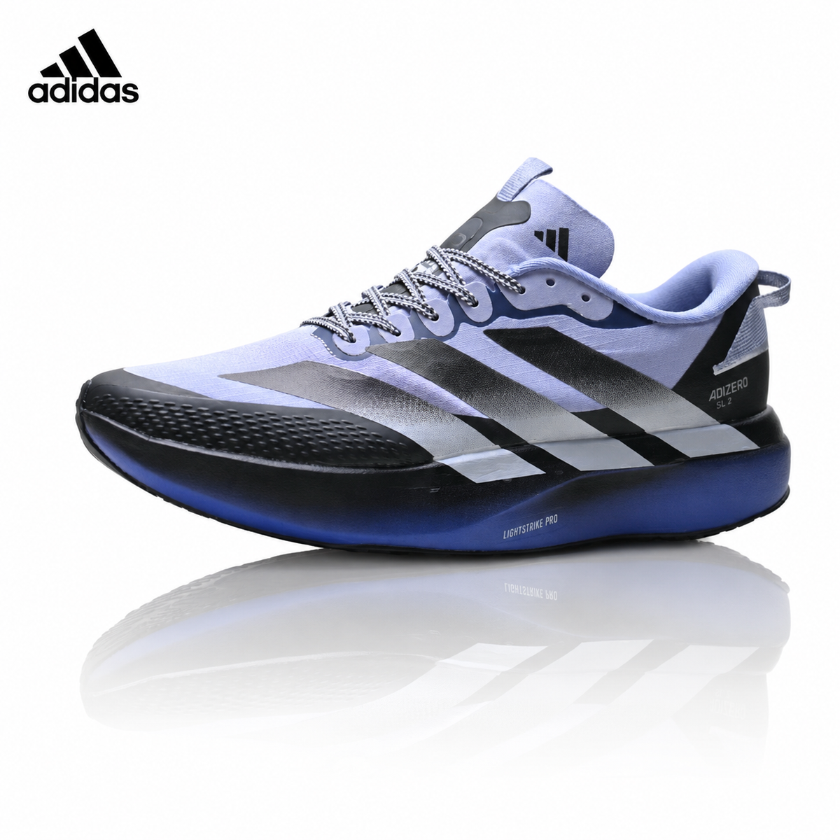 Exclusive Adidas K81801550 Men's Running Shoes #3 — Light Grey/Orange — Size EU 40 / US M7 / W8.5 / 25CM — Front View