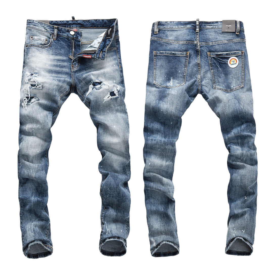 Exclusive dsquared2  Ink splash 2024ss Jeans — 28 — Front View