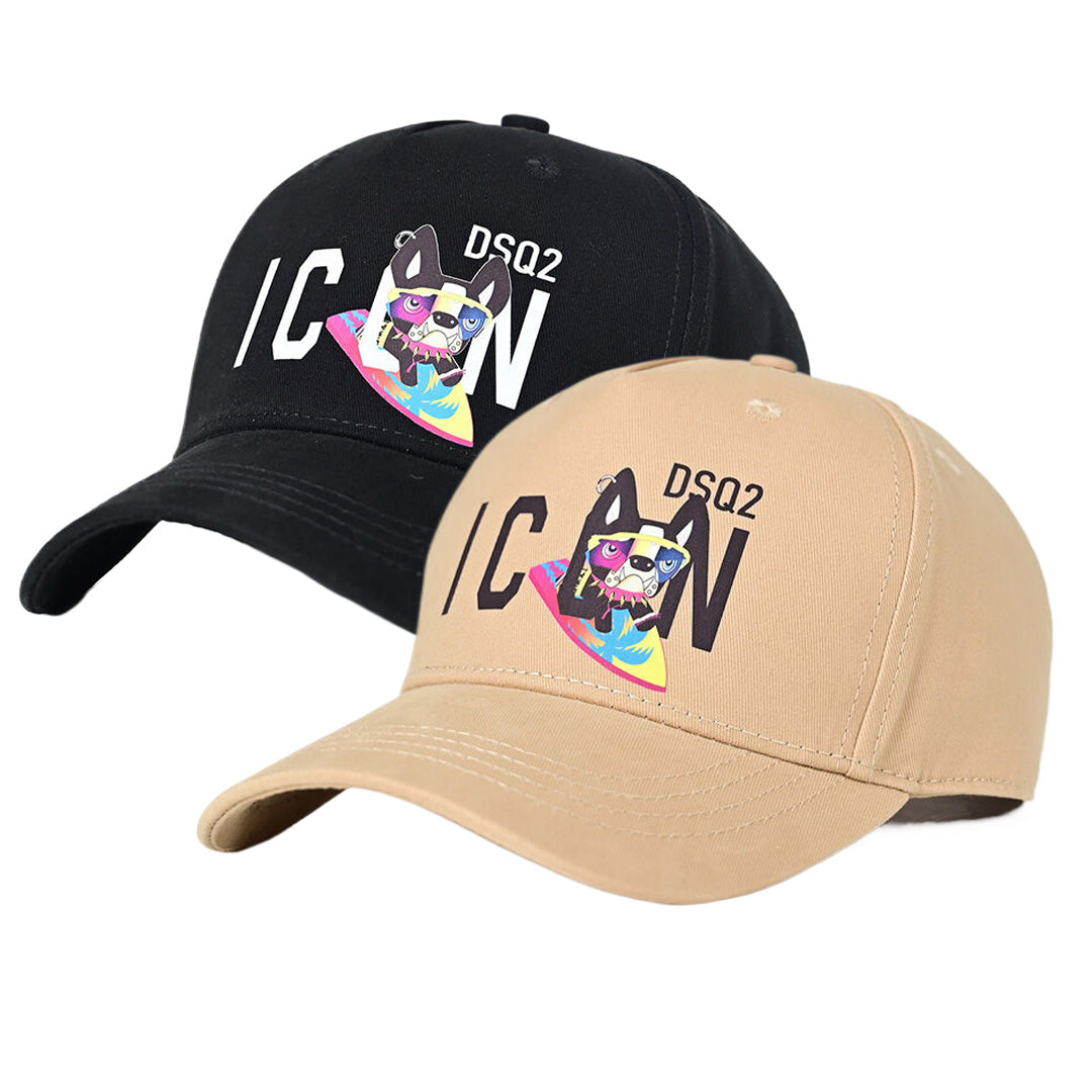 Exclusive dsquared2 2026 Man Hat — Black — Front View