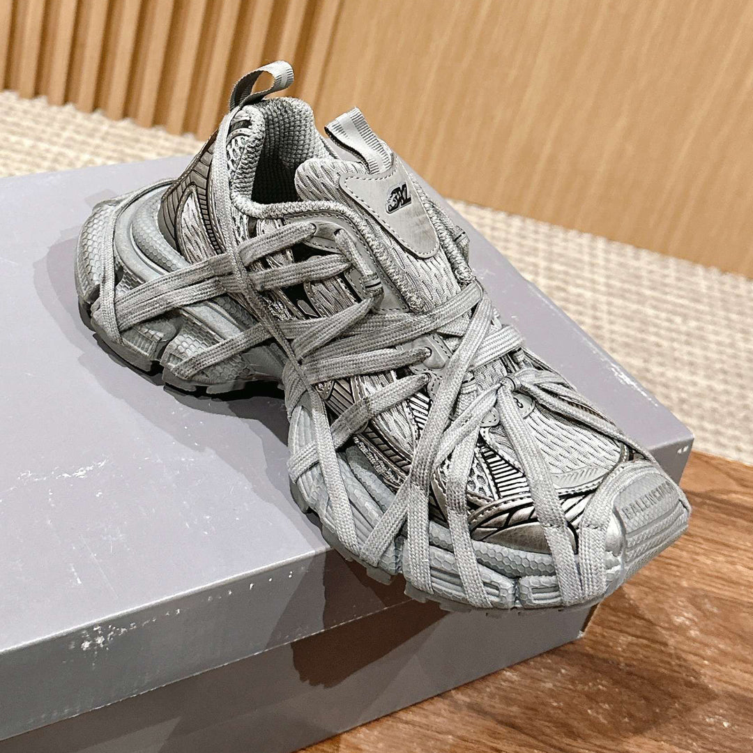 Exclusive Balenciaga Distressed Vintage Couple's Style Shoe — Style 1 — Size 36 — Side View