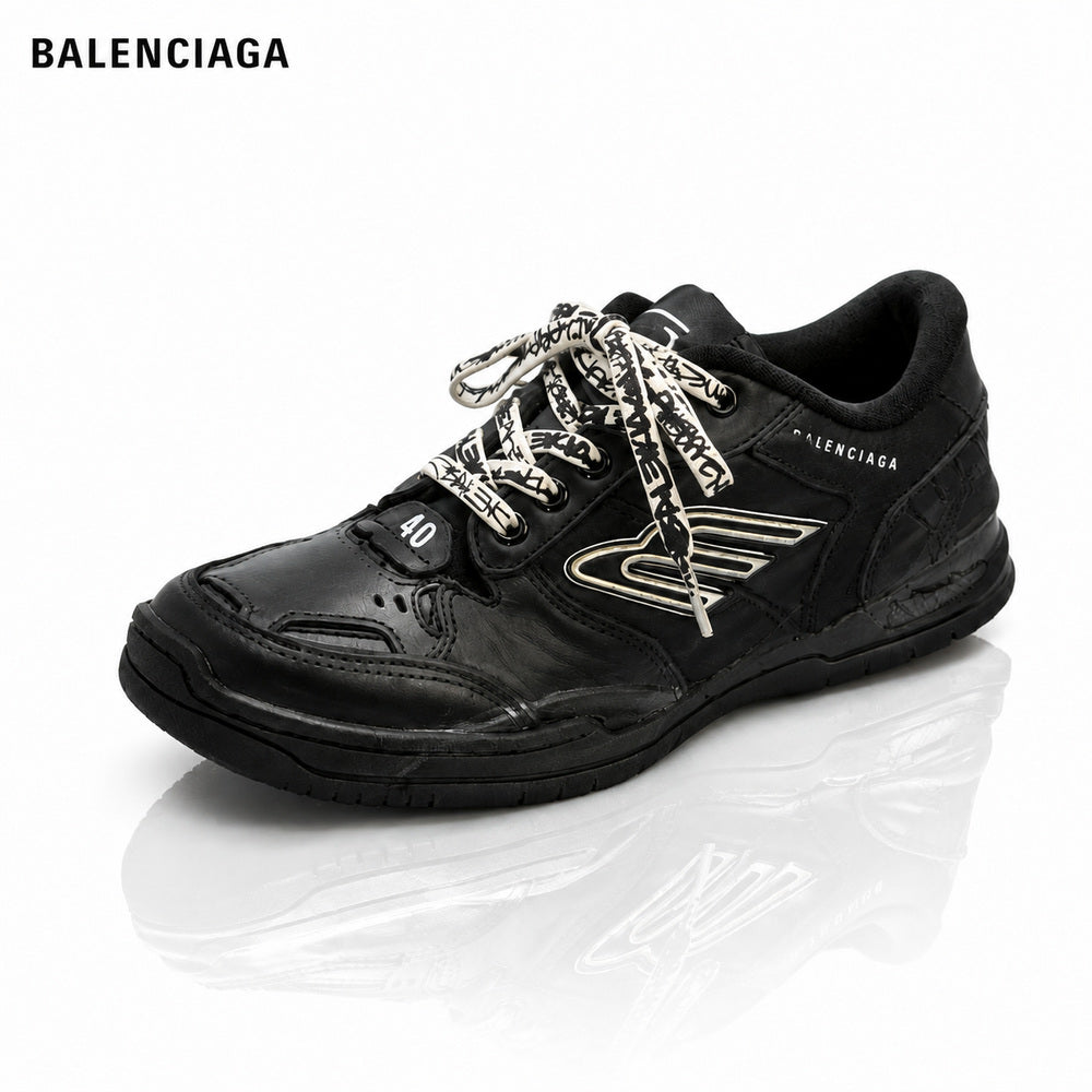 Exclusive Balenciaga Distressed Vintage Shoe — Style 1 — Size 36 — Front View