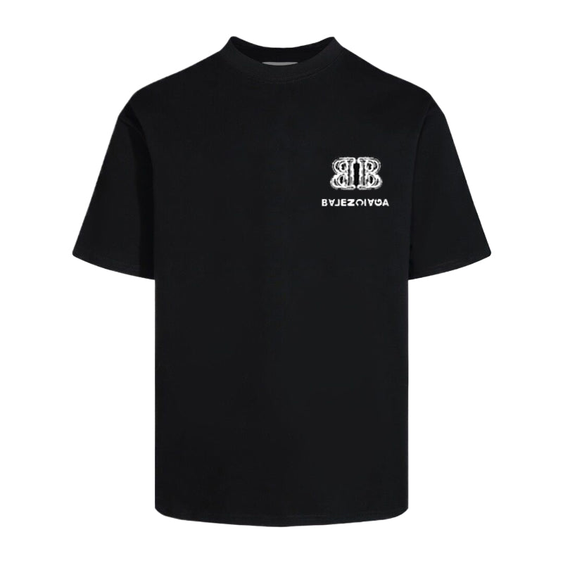 Exclusive Balenciaga Vintage Loose Fit T-shirt — Black — Size XS — Front View