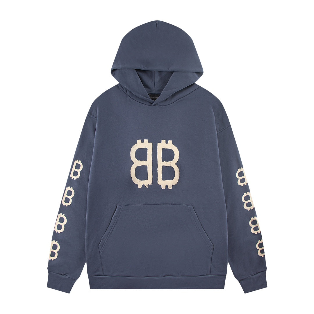 Exclusive Balenciaga  BB LOGO Hoodie — XS — Front View