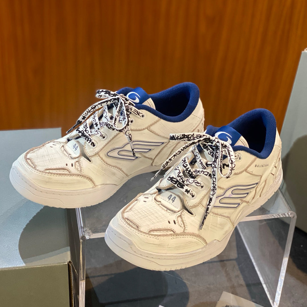 Exclusive Balenciaga Distressed Vintage Shoe — Style 1 — Size 36 — Side View
