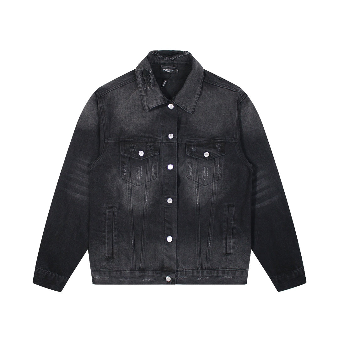 Exclusive Balenciaga Classic Black Jacket — M — Front View