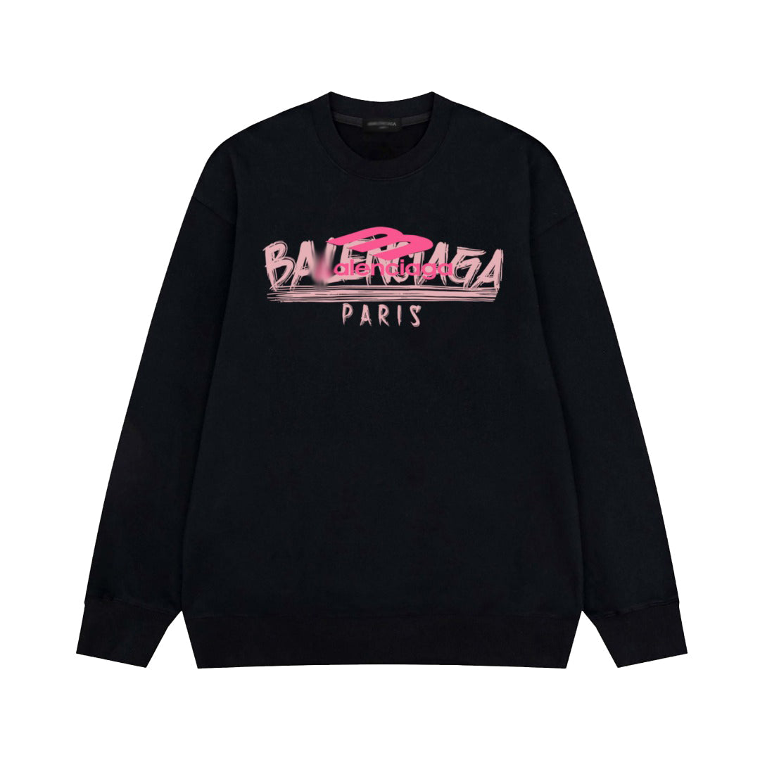Exclusive Balenciaga Couples Sweatshirt — White — Size XS — Front View
