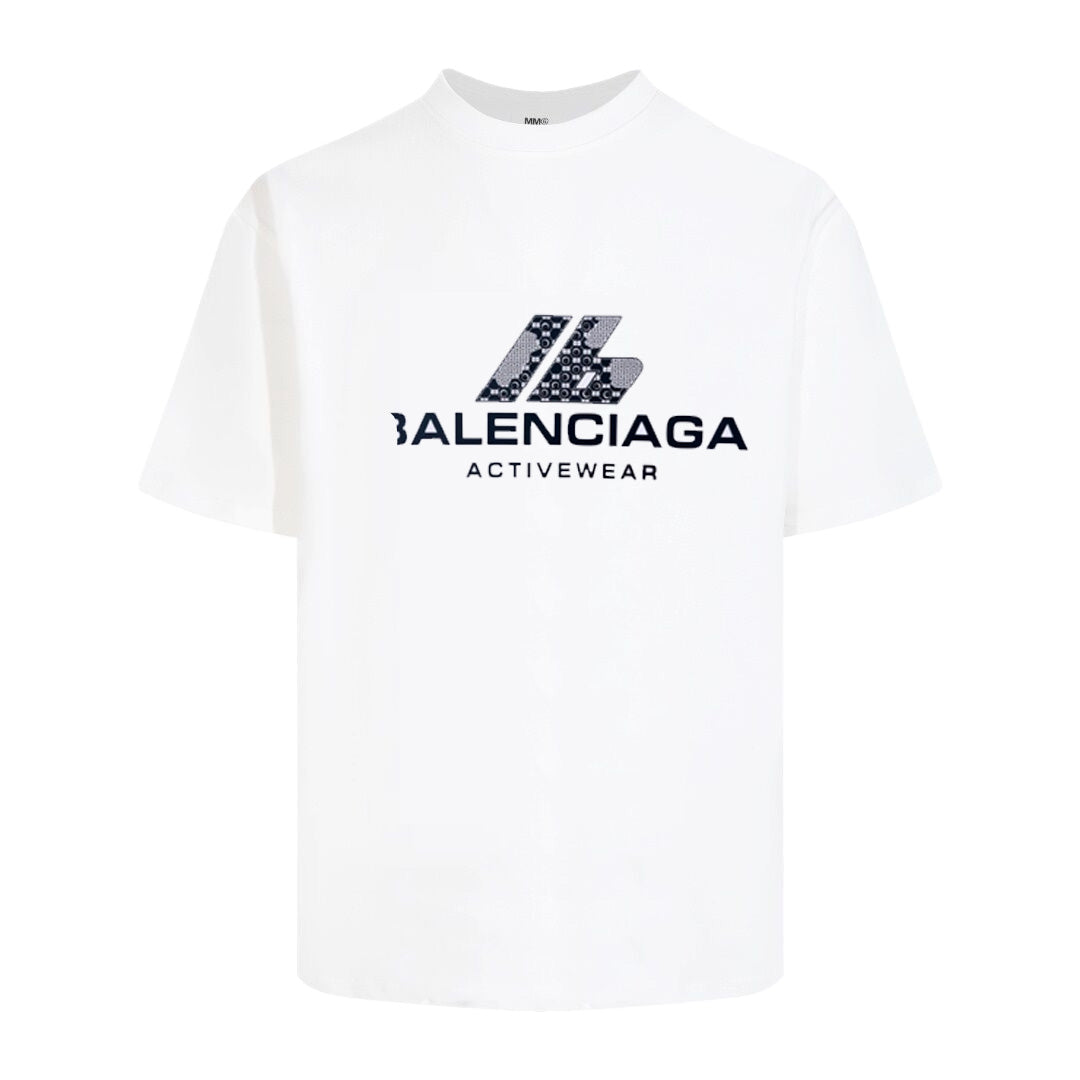 Exclusive Balenciaga Man Cotton T-shirt — Black — Size S — Front View