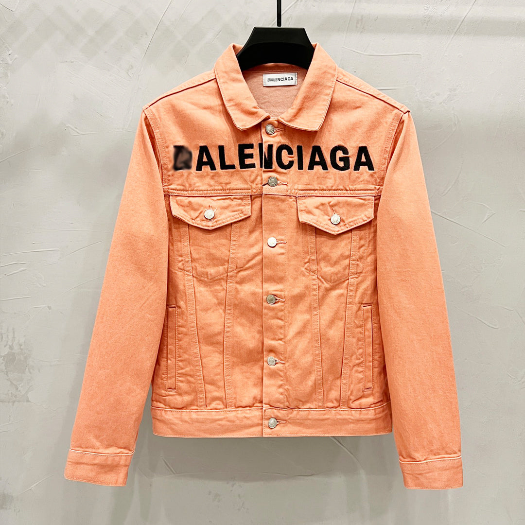 Exclusive Balenciaga 2025SS Jacket Denim Jacket — S — Side View