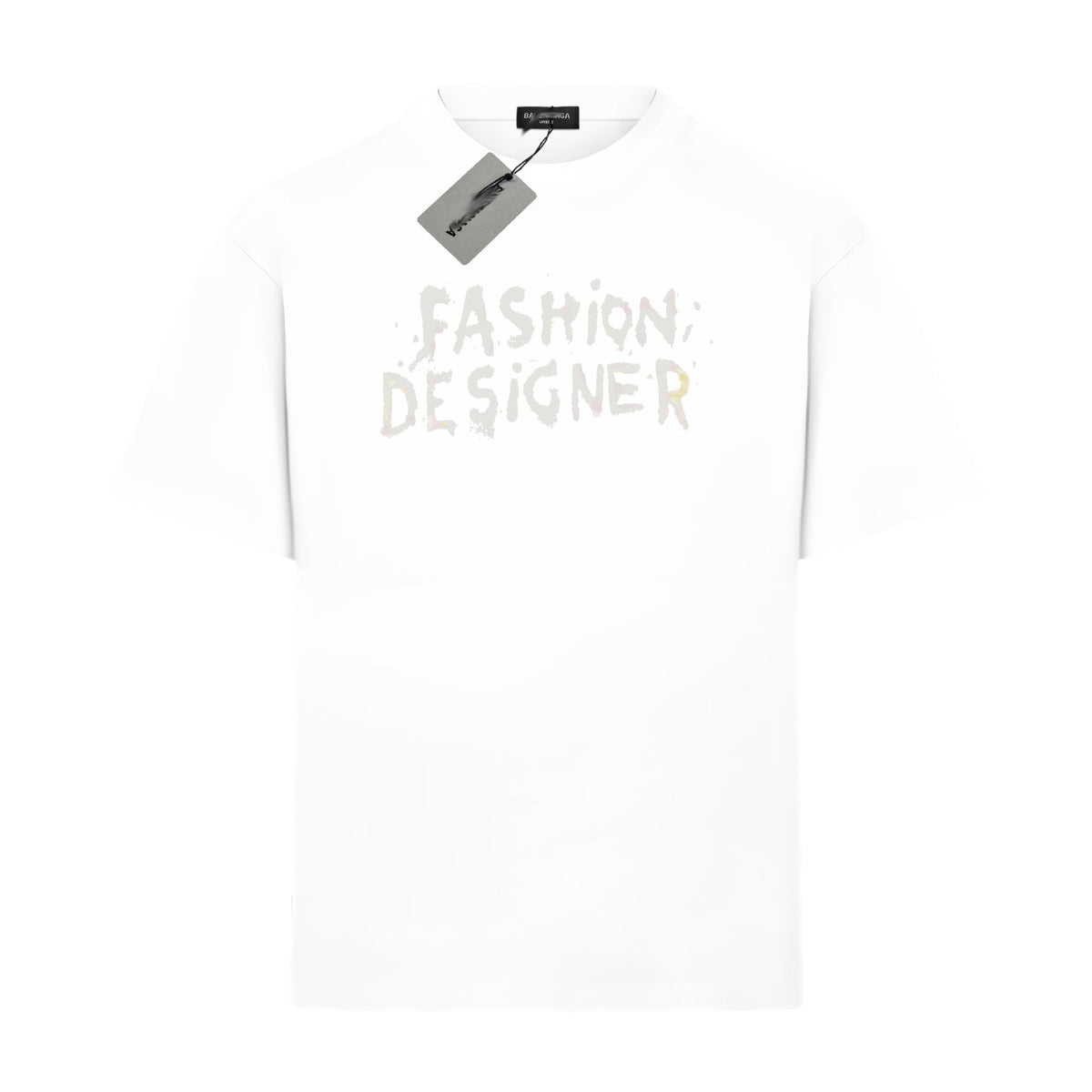 Exclusive Balenciaga  Casual LOGO T-shirt — Black — Size XS — Back View