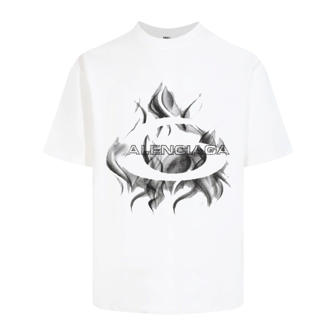 Exclusive Balenciaga  Vintage LOGO T-shirt — Black — Size S — Back View