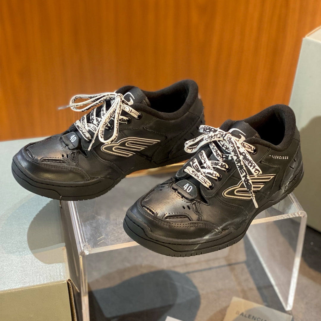 Exclusive Balenciaga Distressed Vintage Shoe — Style 1 — Size 36 — Side View