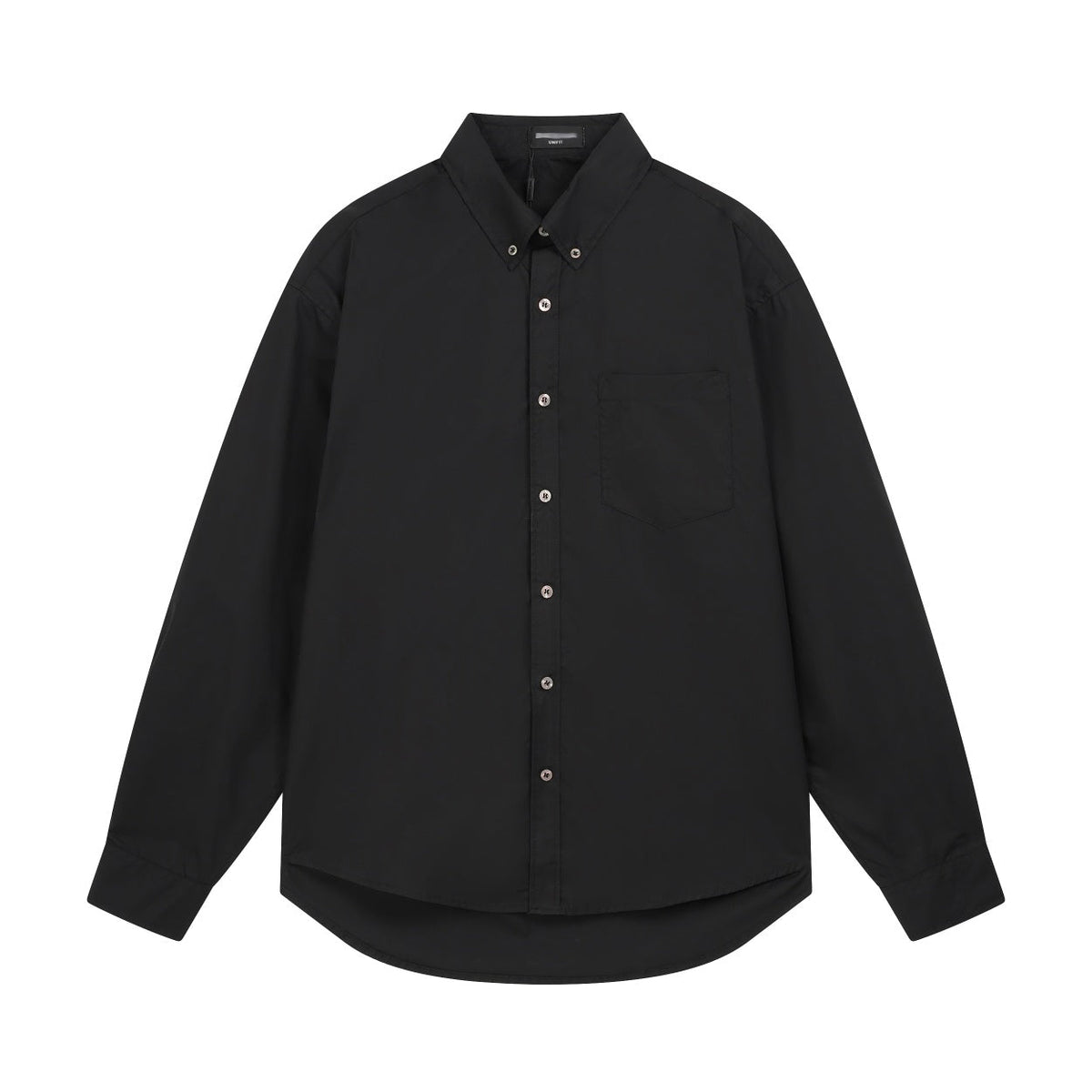 Exclusive 2025SS Classic LOGO Shirt — Black — Size S — Side View