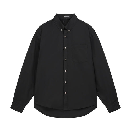Exclusive 2025SS Classic LOGO Shirt — Black — Size S — Side View