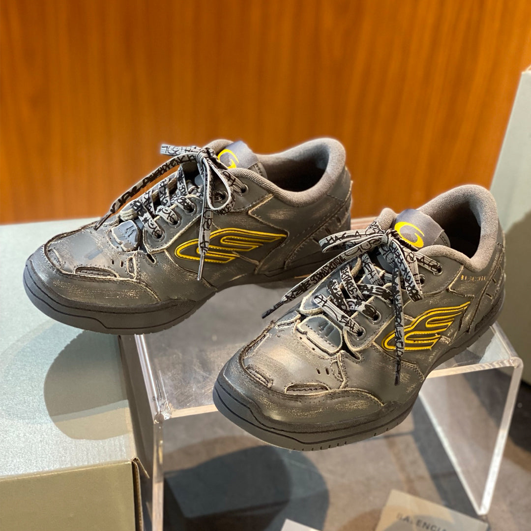 Exclusive Balenciaga Distressed Vintage Shoe — Style 1 — Size 36 — Side View