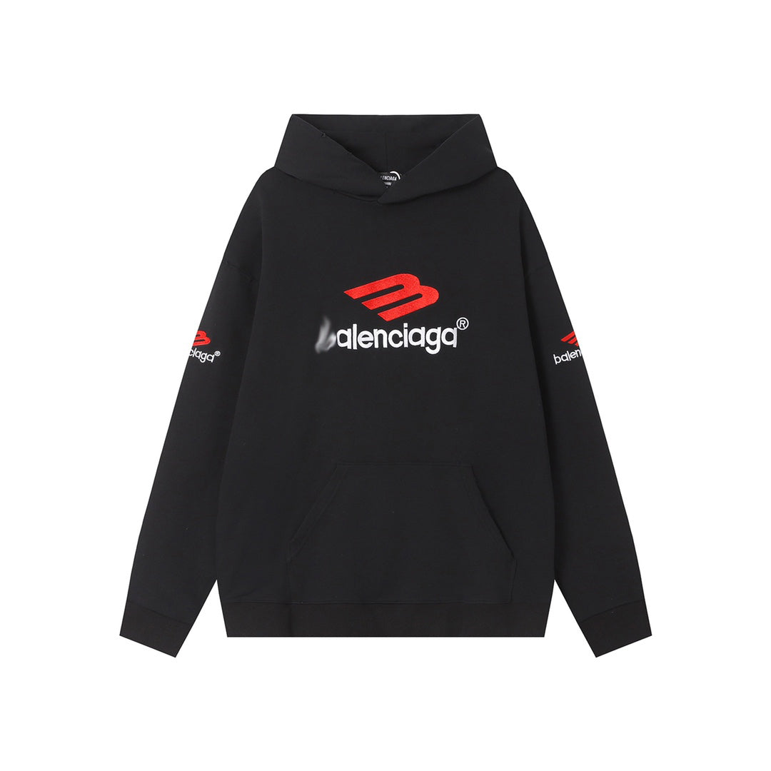 Exclusive Balenciaga Couples Gradient Hoodie — White — Size S — Front View