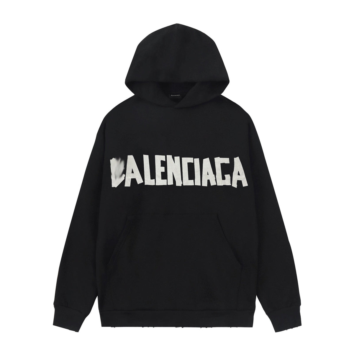 Exclusive Balenciaga Couples Distressed Hoodie — XS — Front View