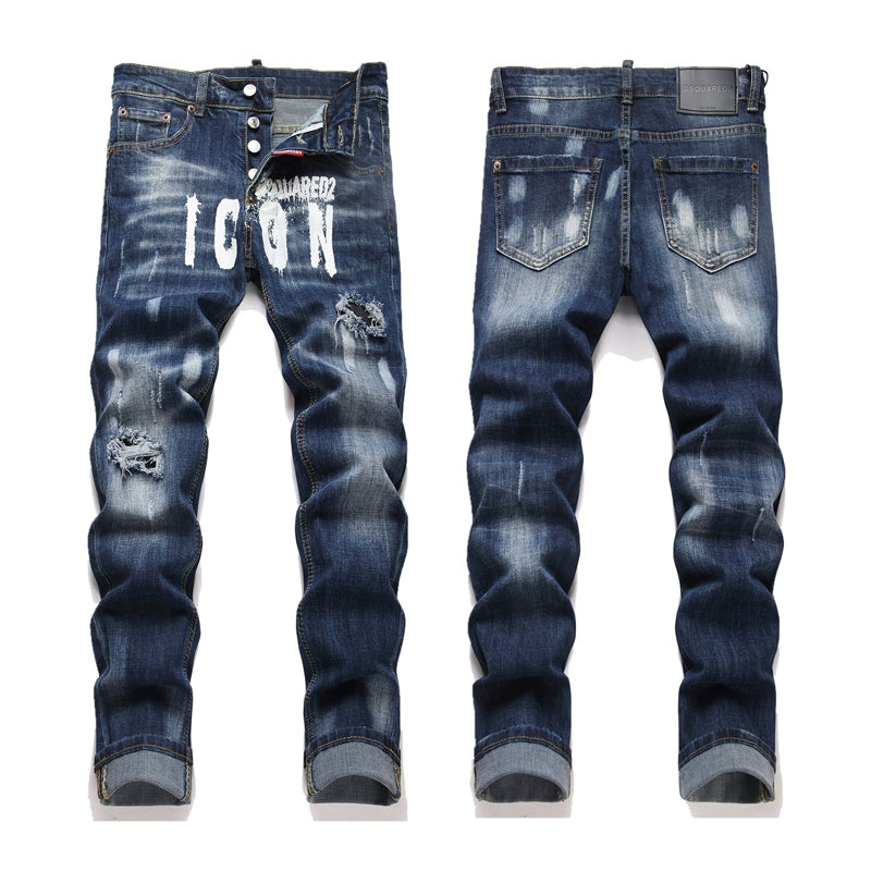 Exclusive dsquared2 2026 embroidery Jeans — 28 — Front View
