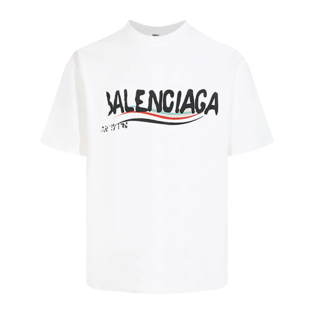 Exclusive Balenciaga  Man Classic T-shirt — Black — Size S — Front View