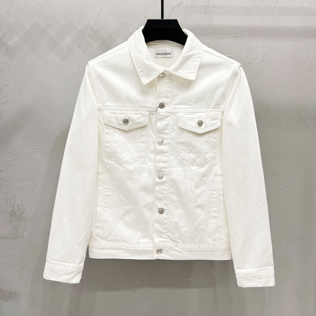 Exclusive Balenciaga 2025SS White Jacket — M — Side View