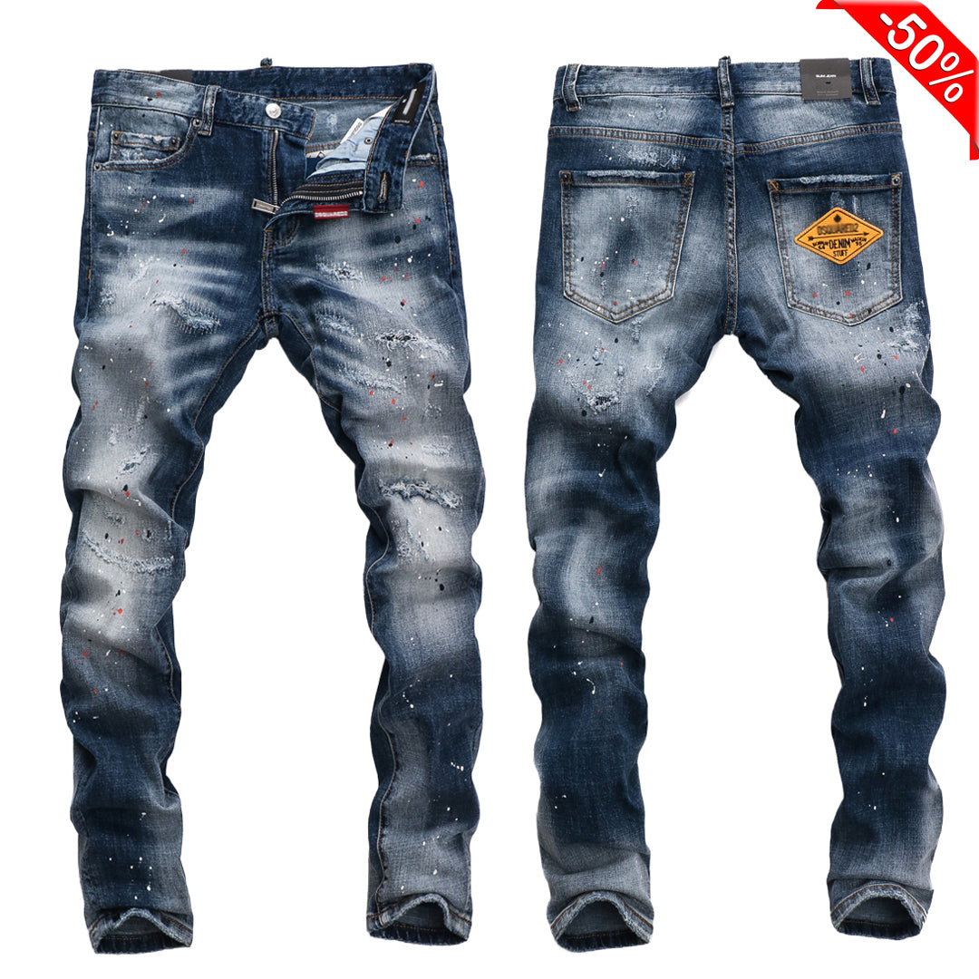 Exclusive dsquared2  Washed Holes Jeans — 28 — Front View