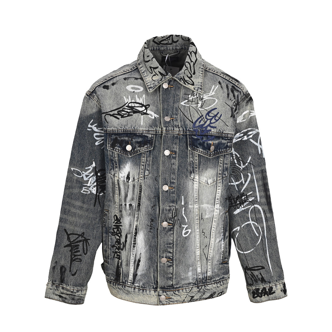 Exclusive Balenciaga 2026SS Men's Baseball Jacket — Blue — Size S — Front View