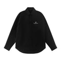 Exclusive 2025SS Lettering LOGO Shirt — Black — Size XS — Front View
