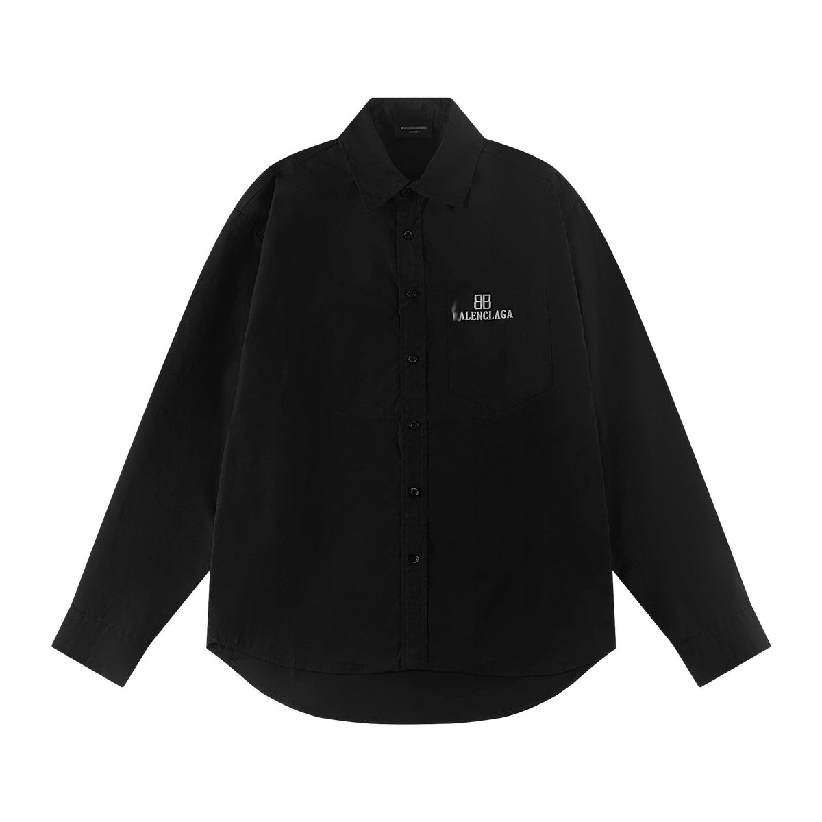 Exclusive 2025SS Lettering LOGO Shirt — Black — Size XS — Front View