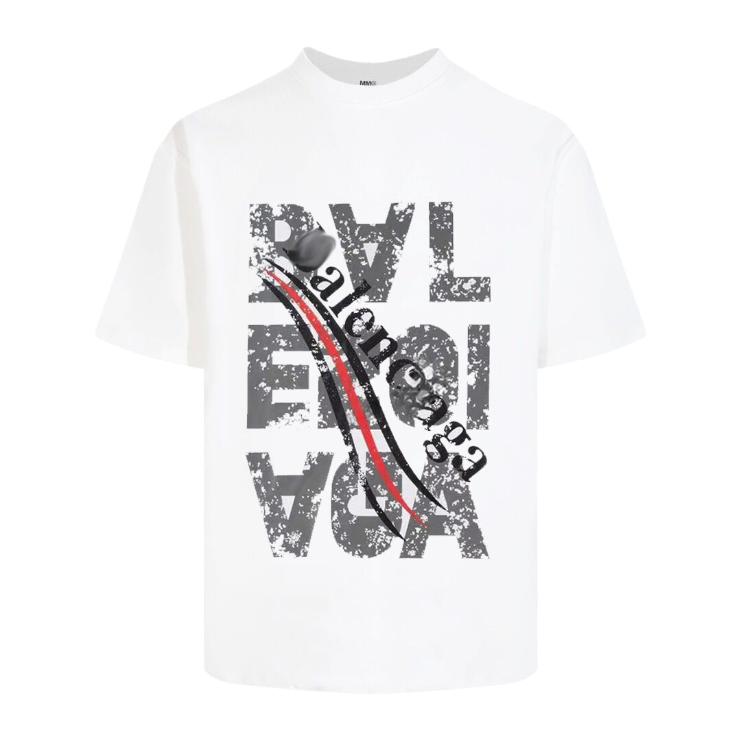 Exclusive Balenciaga Fashionable T-shirt — Black — Size XS — Front View