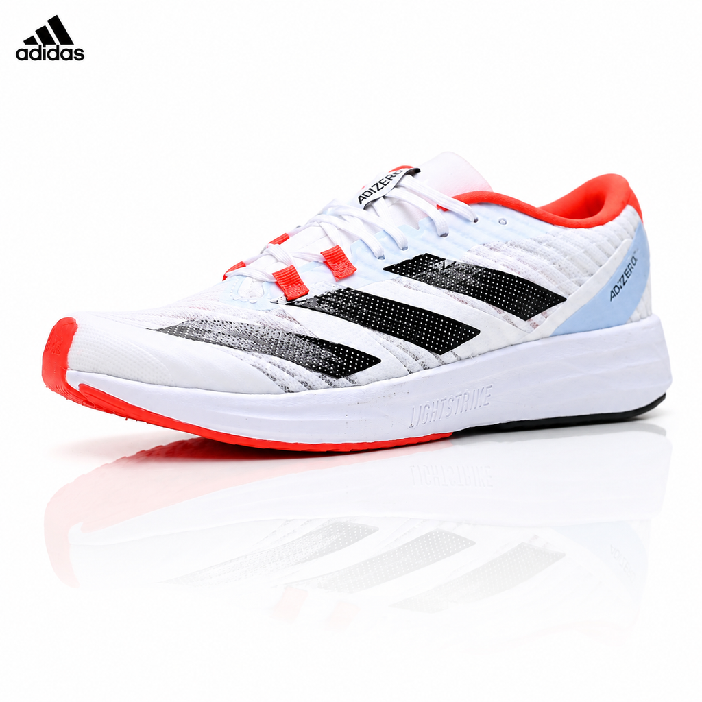 Exclusive Adidas K81801450 Men's Running Shoes — Navy/Pink — Size EU 40 / US M7 / W8.5 / 25CM — Front View