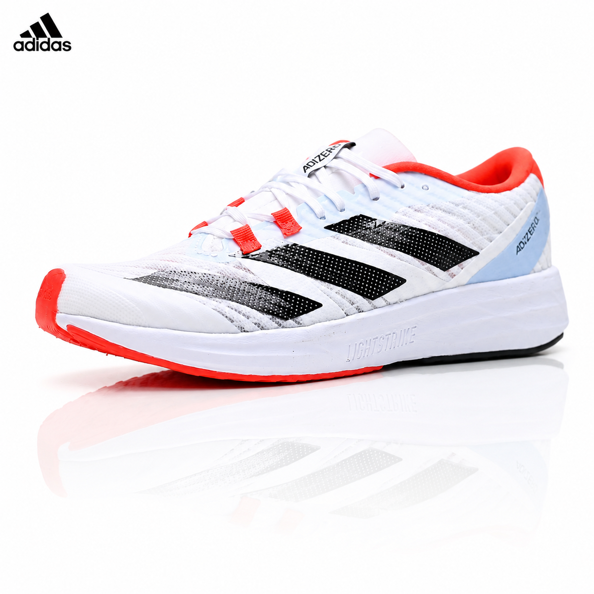 Exclusive Adidas K81801450 Men's Running Shoes — Navy/Pink — Size EU 40 / US M7 / W8.5 / 25CM — Front View