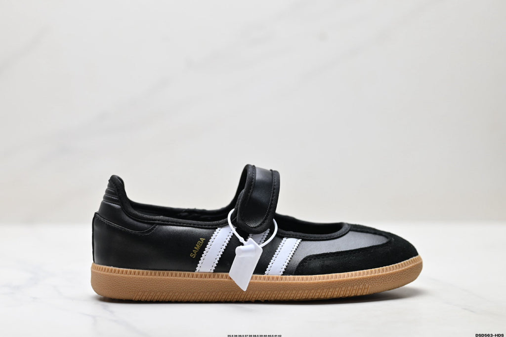 Exclusive Adidas Mary Jane Slip-On Sneakers — Style 1 — Size EU 35.5 / US M3.5 / W5 / 22.5CM — Lifestyle View