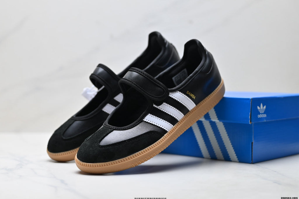 Exclusive Adidas Mary Jane Slip-On Sneakers — Style 1 — Size EU 35.5 / US M3.5 / W5 / 22.5CM — Side View