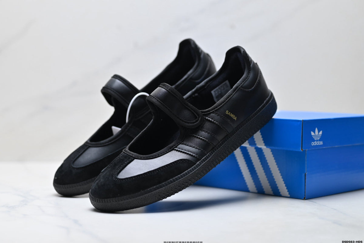 Exclusive Adidas Mary Jane Slip-On Sneakers — Style 1 — Size EU 35.5 / US M3.5 / W5 / 22.5CM — Back View