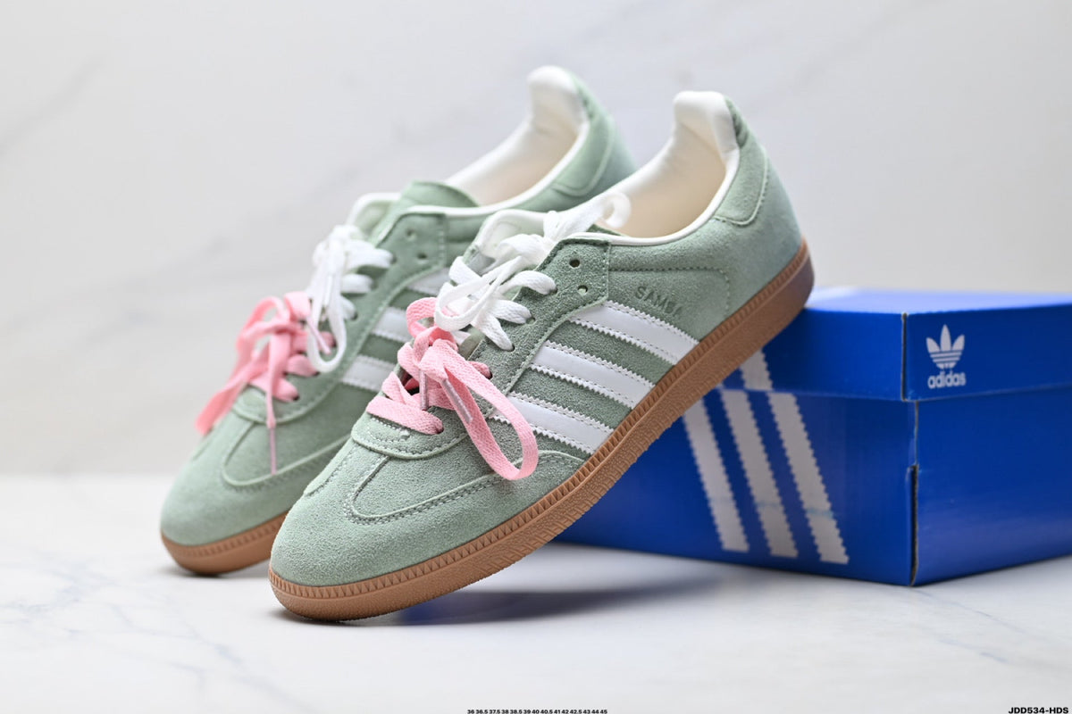Exclusive Adidas Samba Low-Top Casual Sneakers — Style 1 — Size EU 36 / US M4 / W5.5 / 23CM — Side View