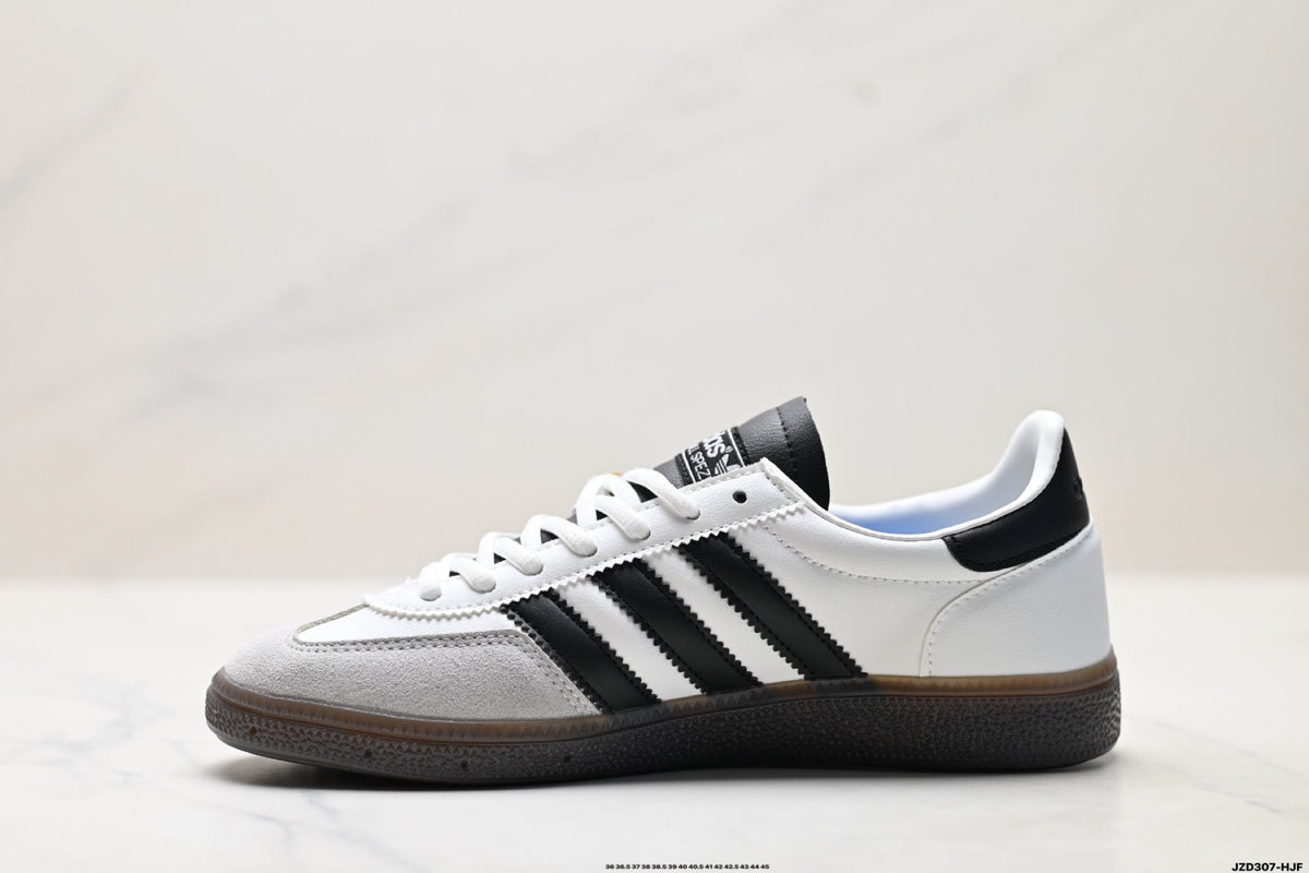 Exclusive Adidas Originals Spezial White Black Gum Leather Sneakers — EU 36 / US M4 / W5.5 / 23CM — Alternate View 8